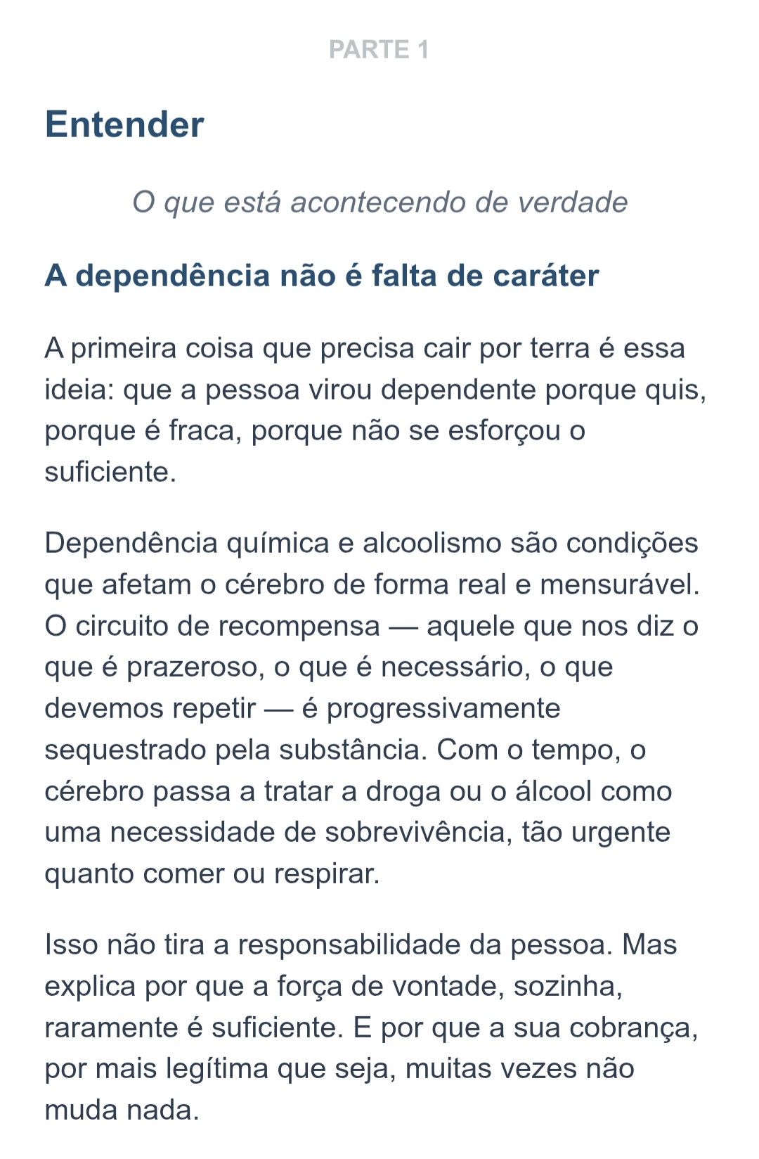 Quando alguém que você ama se perde.