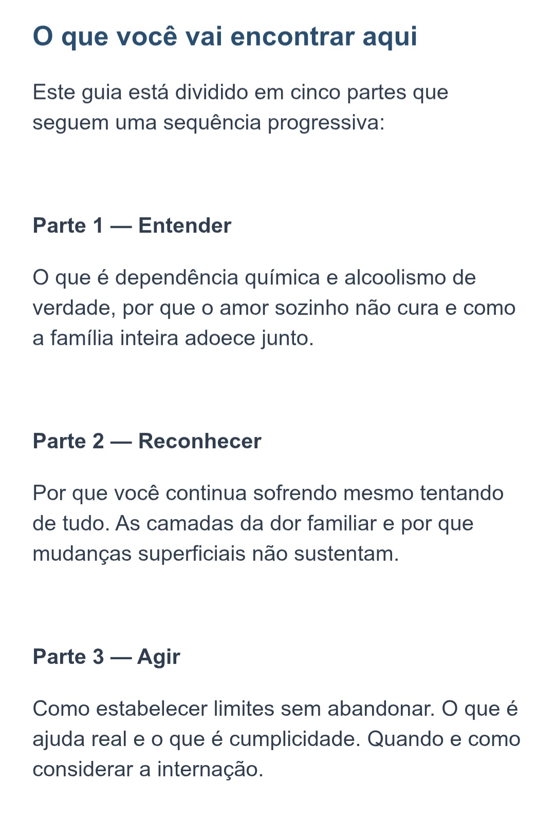 Quando alguém que você ama se perde.