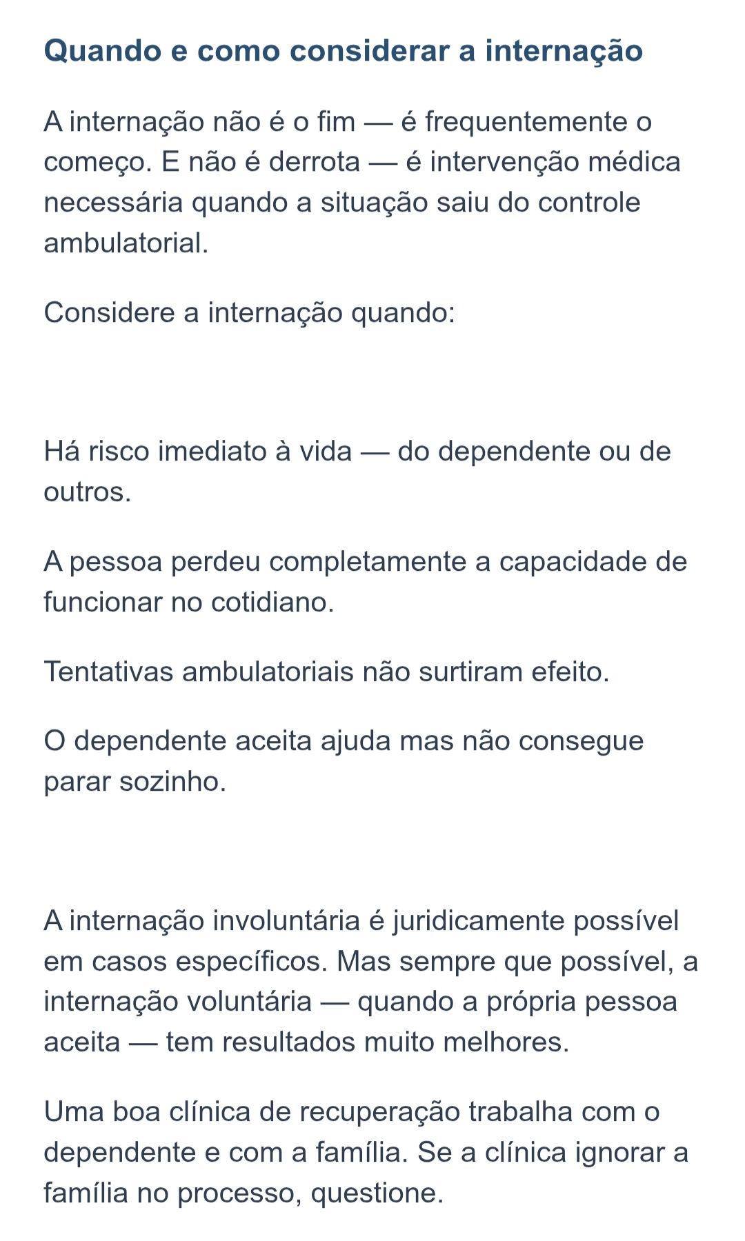 Quando alguém que você ama se perde.