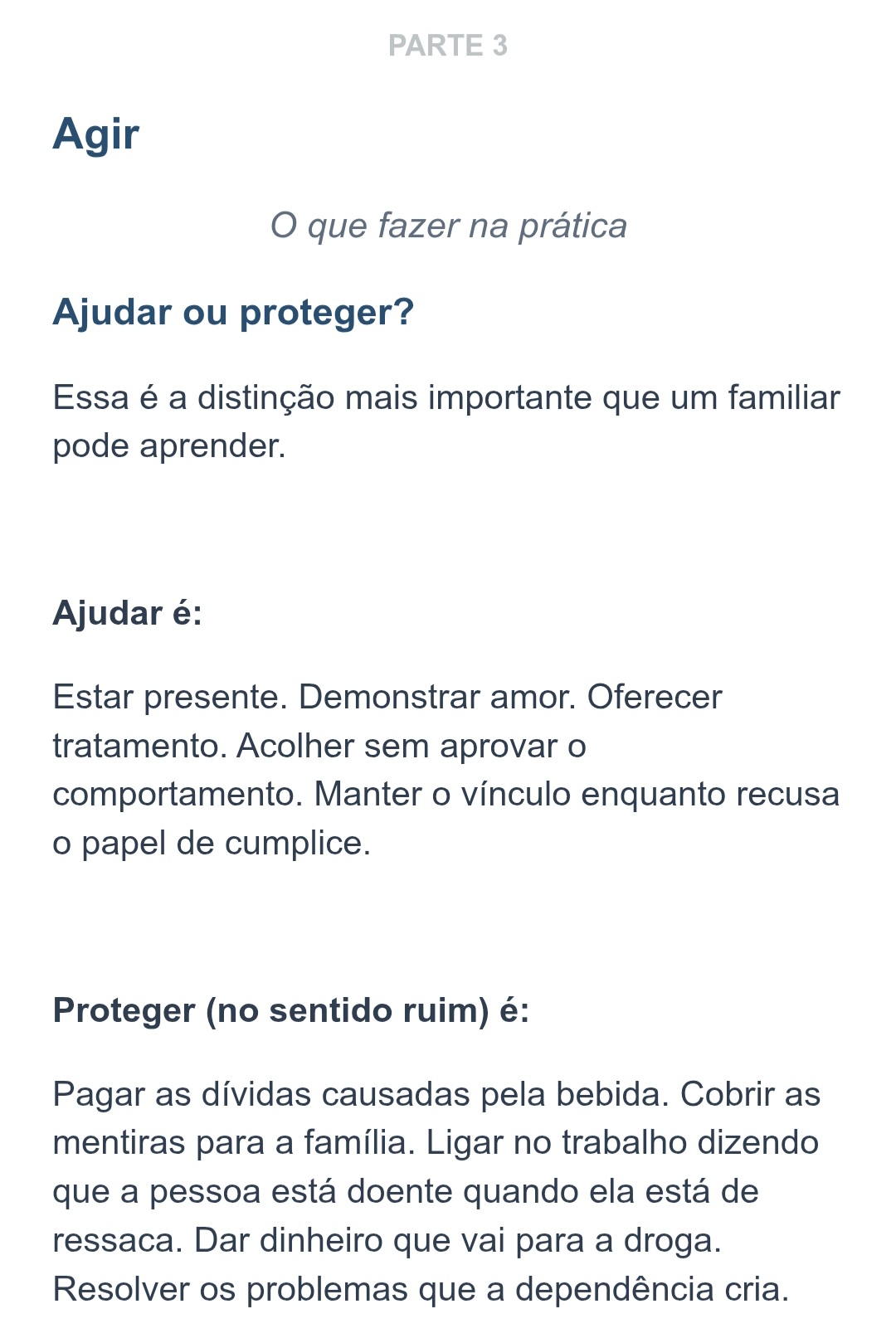 Quando alguém que você ama se perde.
