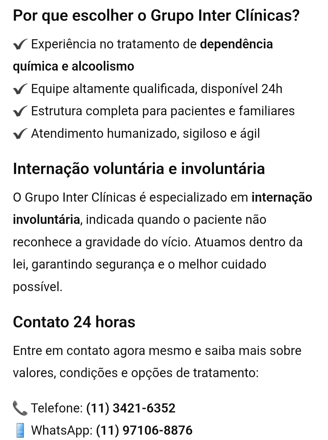 Clinica de reabilitação em São Paulo